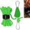 behound Portable Adjustable Fix Tent High Strength Fast Release Pulley Camping Rope, Camping Tent Adjustable Rope Buckle, Adjustable Rope Hanger Tent Lanyard Pulley Rope (S,Green)