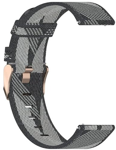 AMSOH 20mm 22mm Nylon WatchBand Per Garmin Vivoactive 4 Vivoactive3 Venu Smart Watch Band Wristband Bracciale forerunner 245 645 musica, 20mm, agata