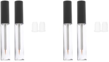 2 Set mit 2 Stück 10 ml leere flüssige Eyeliner-Flaschen Tube Lippe Wimpern Öl Behälter