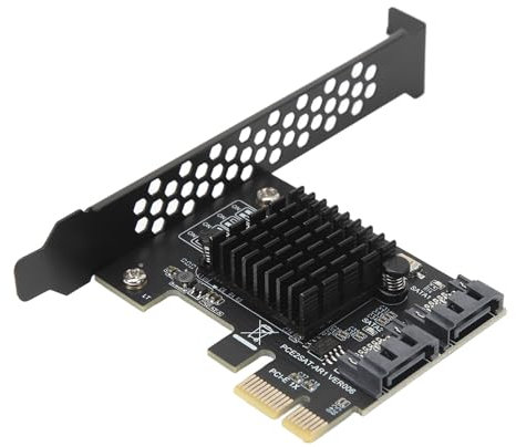 Scheda di Espansione PCIE a SATA3.0 2 Porte, Controllo Principale ASMEDIA ASM1061R da 6 Gbps, Supporto modalità RAID0/RAID1/SPAN, Scheda Controller Raid PCIE SATAIII per 8