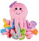 Omuyasi Jouet Bebe 1 an, Rose Kawaii Pieuvre Peluche avec 8 Tentacules Texturés, Jouet Bebe 3 6 9 12 18 Mois, Jouet Sensoriel Montessori pour Fille 1 2 3 Ans, Cadeaux pour Bébé Fille, Jouet Autisme