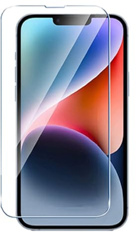 MOBISTAR [1 Pack Screen Protector for iPhone 14 Plus 6.7-Inch, Tempered Glass Film Screen Protector 9H Hardness, Anti Scratch Bubble Free Ultra Resistant