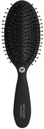 Wonder Brush Midi – HH Simonsen Haarbürste, ergonomischer gummierter Griff, SmartFlex-Borsten, konvexes 3D-Pad, handgefertigte Kugelspitzen, nasses oder trockenes Haar, Weichheit und Flexibilität