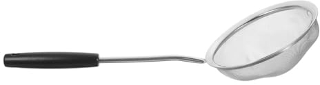 CIYODO Colador Grande colador cuchara para escurridor para pasta utensilios cocina acero inoxidable espumadera manual Cuchara grasa filtro aceite espaguetis filtrar madera