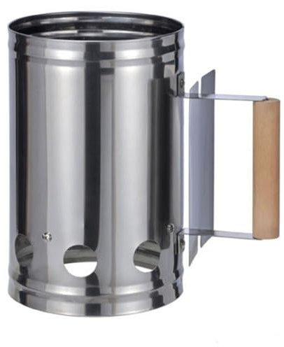 RILOOP Anzündkamin Edelstahl Grill XXL Kohlestarter Kohleanzünder Grillanzünder