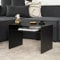 Home Deluxe - Beistelltisch ZIMA - Schwarz - Made in Germany, 4 Aufstellmöglichkeiten - 360° Drehbar | Couchtisch, Sofatisch