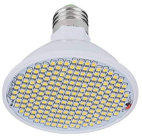 E27 8W LED Grow Light Bulb, 200LED Chip Plant Growth Light Garden Greenhouse Flower Grow Seedling Lamp, Plant Light Bulb Grow Lamp for Hydroponic Indoor Garden (85V to 265V)