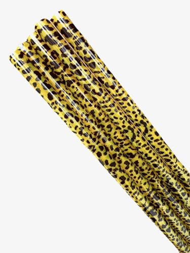 Pack of 5 Extra Long Replacement Straws for Stanley 40 oz. & 60 oz. FlowState Cup Tumbler (Animal Print)