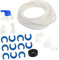 Veemoon 1set Complete Water Supply Pipe Joint Set Fridge Installation Kit Tubing Connectors Right-Angle Joints Quick- Refrigerators Freezers DIY Easy Install