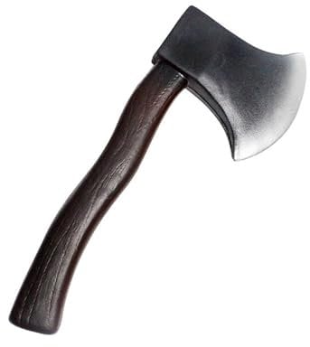 ONESWI Lumberjack Costume Prop Toy, Wood Look Hatchet Axe Props for Party, Halloween Axe Foam Hatchet Props Trick Props Fake Axes Halloween Costume Party