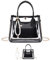 KASESSS Kleine Handtasche Damen, Transparente Damenhandtasche UmhäNgetasche Damen Klein Schwarze Handtasche PVC Handtasche Schwarz Klein Elegante Handtasche Klein Schwarz, 19,5 * 15 cm
