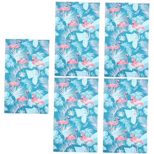 PRETYZOOM 5 Piezas Toalla de Playa Toalla Ligera para Nadadores de Verano de Secado rápido s Gimnasio Gym Towel de Piscina Resistente Desgaste de baño portátil