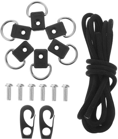 KITANDOVE Mooring Rope for Boat 1 Set of Paddle Board Elastic Strap Kayak Anchor Rope Heavy Duty Hook Line Dock Watercraft Safety Rope Outdoor Boat Supplies