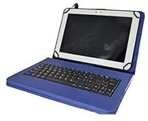 theoutlettablet® Funda con Teclado extraíble en español (Incluye Letra Ñ) Type-C Compatible con Tablet Samsung Galaxy Tab S6 Lite/Tab A9+ / Tab S9 FE/Tab S9 Color Azul