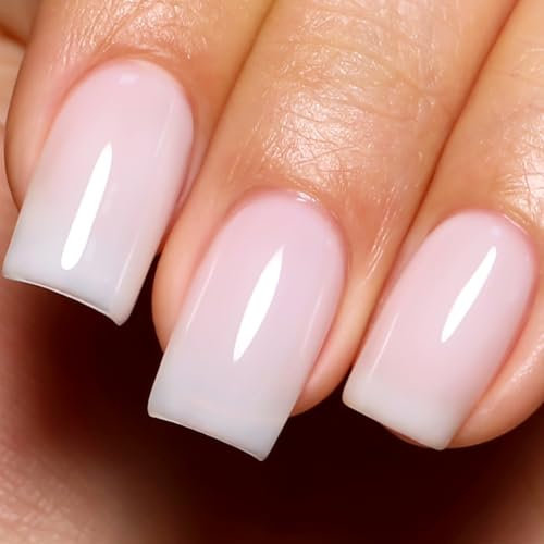 Imtiti Milky White Gel Polish, 10ml Neutral Jelly Gel Nail Polish DIY Nail Art Starter Manicure Salon Kit for Women & Girls