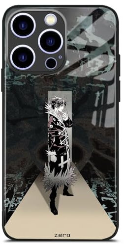 HWLHJJ Chrollo Lucilfer HxH Manga-Handyhülle, Anime-Stil, schlagfestes Glas, sicherer Halt für iPhone 16 Pro