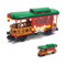 Siellmy City Weihnachtszug Bausteine Bausatz, 2Pcs Technik Zug Weihnachten Zug Eisenbahn Schienen Zubehör Klemmbausteine Compatibe with City Technic Train Christmas