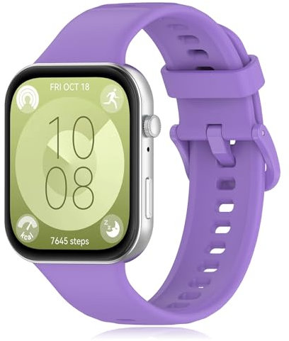 SenMore Silicone Bracelet Compatible avec Huawei Watch Fit 3/Fit 4, Réglable Sport Replacement Bracelet pour Watch Fit 3/4 Smartwatch.(No host)
