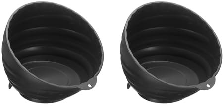 sourcing map 2pcs Magnetic Nut Cup Set 6 Cup Diameter Magnetic Parts Tray Holder ABS Plastic Parts Organizer Kit for Holding Socket Screw Nuts Bolts Pin Washers Metal Parts, Black