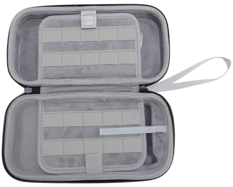 MENDUNER Shell Hard Shell Push für die Innenschutzspielkonsole, Ausreichender Speicherplatz für 20 Spielkarten, EIN Dediziertes Rillendesign für Controller, Schutz von Hard (blau) (Gray)