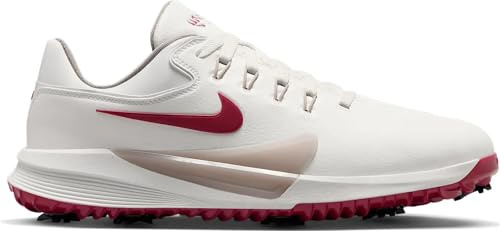 Nike Mens Victory Pro 4 Golfschuh, Summit White/Taupe Grey/Team Red, 10.5 Women/9 Men