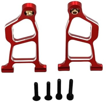 RC Parts For Hyper GO For MJX For Buggy 14211 1/14 Accessories Metal Upgrade Parts Rc Model Crawler Car Truck Front Lower Arm(Red)