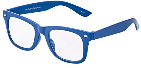 Ultra Dunkelblau Kinder Klassischer Kostüme Brillen Klare Brillenfassung Rahmen Junge Mädchen Nerds Geek Weltbuchtag verrücktes Kleid Kostümspiel