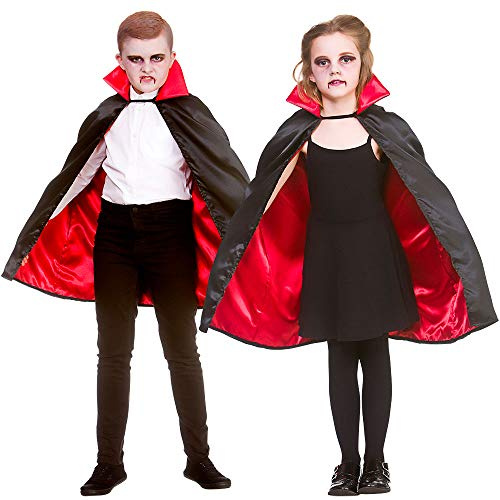 Wicked Costumes Kids Unisex Super Deluxe Satin Vampire Cape Fancy Dress Costume - (One Size)
