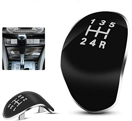 Tbest schaltknauf, 5-Gang Schaltknauf Kappe Abdeckung, 5-Gang Schalthebel Kopf Abdeckung Kappe glatte Oberfläche Auto-Schalthebelabdeckung Ersatz für Focus
