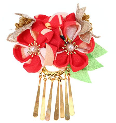 Amosfun Accessoire Kimono ÉPingle À Cheveux Fleurs En Tissu Doux Pince À Cheveux Traditionnelle Pour Femmes DéCoration ÉLéGante Pour Mariages Et Cosplay