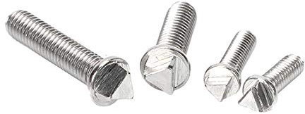 5pcs M6/M8/M10 304 tornillos de acero inoxidable triangular Cabeza tornillo antirrobo Perno M8 (5 x), 35mm