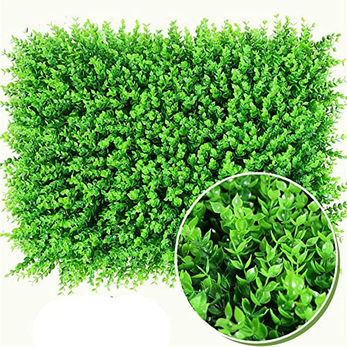 uyoyous 12 Stück Künstliche Pflanzen Wand 40X60cm UV Geschützt Künstliche Buchsbaumplatten Buchsbaumhecke Wandpaneele für Garten Hinterhof im Freien und Indoor Home Dekoration