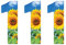 Pack of 3 Sunflower Wheelie Bin Stickers Numbers - 1 ideal for Kindergartens, Refrigerators, Our Doors V1091 Packwith®