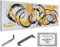 Monica Mirafiori I 100% HANDGEMALT I Gemälde Golden Rings 180x70cm | Gemälde Handgemalt | Acrylgemälde | Sehr Großes Acrylbild I Moderne Kunst I Kunstbilder