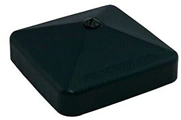 Fence Post Caps Galvanized Steel Powder Coated Black Protectors Fence Post Protection from Damage 4 x 4 Inch Post Buy as Many as You Need for Same Postage