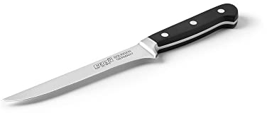 HEISO Ausbeinmesser - handgeschmiedet in Solingen - rostfreie 15cm Klinge - Metzgermesser Made in Germany - Filetiermesser & Polkermesser mit kostenlosem Nachschleifservice