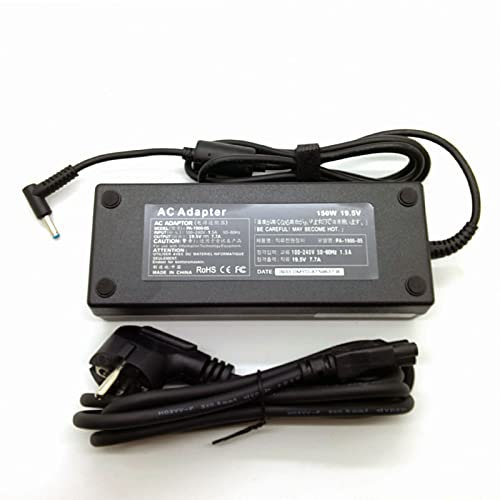 PIEZAS-PORTATILES.COM Reemplazo de Adaptador Cargador Compatible HP - Compaq 150w Pavilion Gaming 15-dk0xxx 19,5v 7,7a 4.5mm * 3.0mm