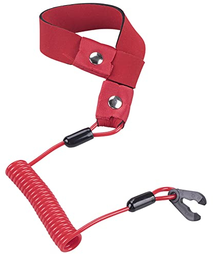 Interrupteur D'ArrêT Du Moteur De Bateau Key Lanyard,Huamengyuan Interrupteur D'ArrêT Cordon De Moteur Marin Cordon De Traction Hors-Bord pour moteurs hors-bord Yamaha Jet Ski WaveRunner, FX140