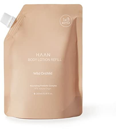 HAAN - Körperlotion, feuchtigkeitsspendend und pflegend, enthält 97% natürliche Inhaltsstoffe und Präbiotika. Körpercreme nachfüllbar