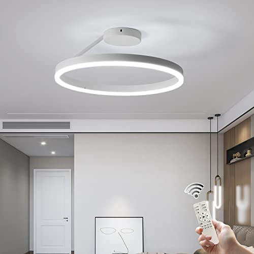 minifair Moderne LED-Restaurant-Deckenleuchte, nordischer Designer, einfacher Einzelkreis, weiße Unterputz-Deckenleuchte, Schlafzimmer, Küche, Heimbeleuchtung