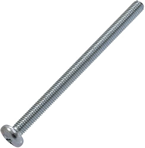 AERZETIX - C59910 - Juego de 10 Tornillos de metal con cabeza cilíndrica M5x80mm con huella PH2 - perno de montaje - DIN 7985 - dureza 4.8 - acero al carbono - color plata