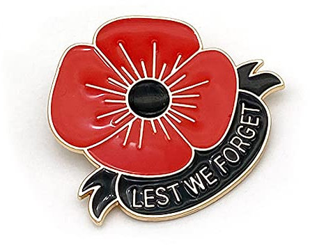 Rote Mohnblumen-Broschen für Frauen, Lest We Forget Mohnblumen, Anstecknadeln, Gedenktag, Gedenktag, Geschenk, Veteranentag, Schmuck, Metall,, Metall, Legierung