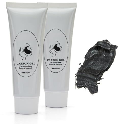 Carbon Gel Peeling Hautpflege Weiche Haut Black Doll Gesichtshaut Deep Cleanse 80ML Elitzia ETBDF22 2er Pack