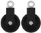 NAMYEUT 2 Stück 90mm Seilrolle mit U Haltebügel, Seilrolle Umlenkrolle Fitness, Block Umlenkrollen für Seile DIY Gym Fitnessgeräte Kabelmaschine Drahtseilrolle, Tragkraft 160 kg