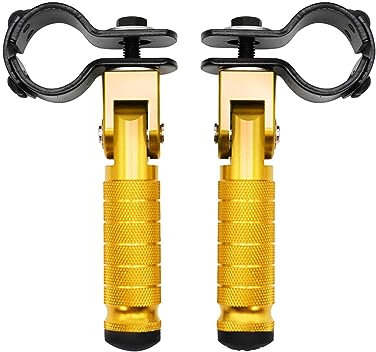 Yusheng Repose-Pieds Passager Arrière Universel Pliable pour Moto, Vélos et Scooters