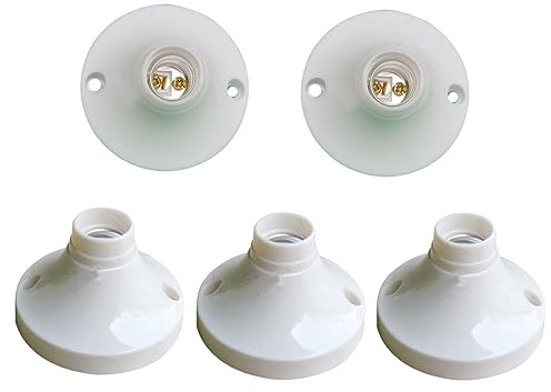E14 Lampenfassung Glühbirne Sockel E14 Round Socket Plastic Halogen White LED for Lamp Holder (5)
