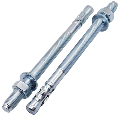 SKIR'CO (4 Stück) Keilanker verzinkt M16 x 220 mm Metalldübel Ankerbolzen Mauerwerk Betonanker