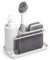 KOOK TIME Distributeur Liquide Vaisselle avec Porte-Éponge et Porte-Bross pour Cuisine, Distributeur de Savon Liquide pour Les Mains - Rangement Évier Cuisine, Porte Savon Cuisine, Blanc, 21x12x19cm