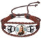 INBLUE Personalisierte Leder Armband mit Bild Inneren für Frauen Wickel Style Einstellbare Geflochtene Seil Armband mit Perlen Memorial Schmuck Geschenk für Mutter Ehefrau (Stil A - Braun)