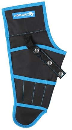 Högert Technik - Gürteltasche für Elektrowerkzeuge | Werkzeugtasche Gürtel Elektriker Bohrer Halter Gürtel Taillentaschen Hängetasche für Schraubenschlüssel| 5 funktionelle Taschen | 600D-Polyeste